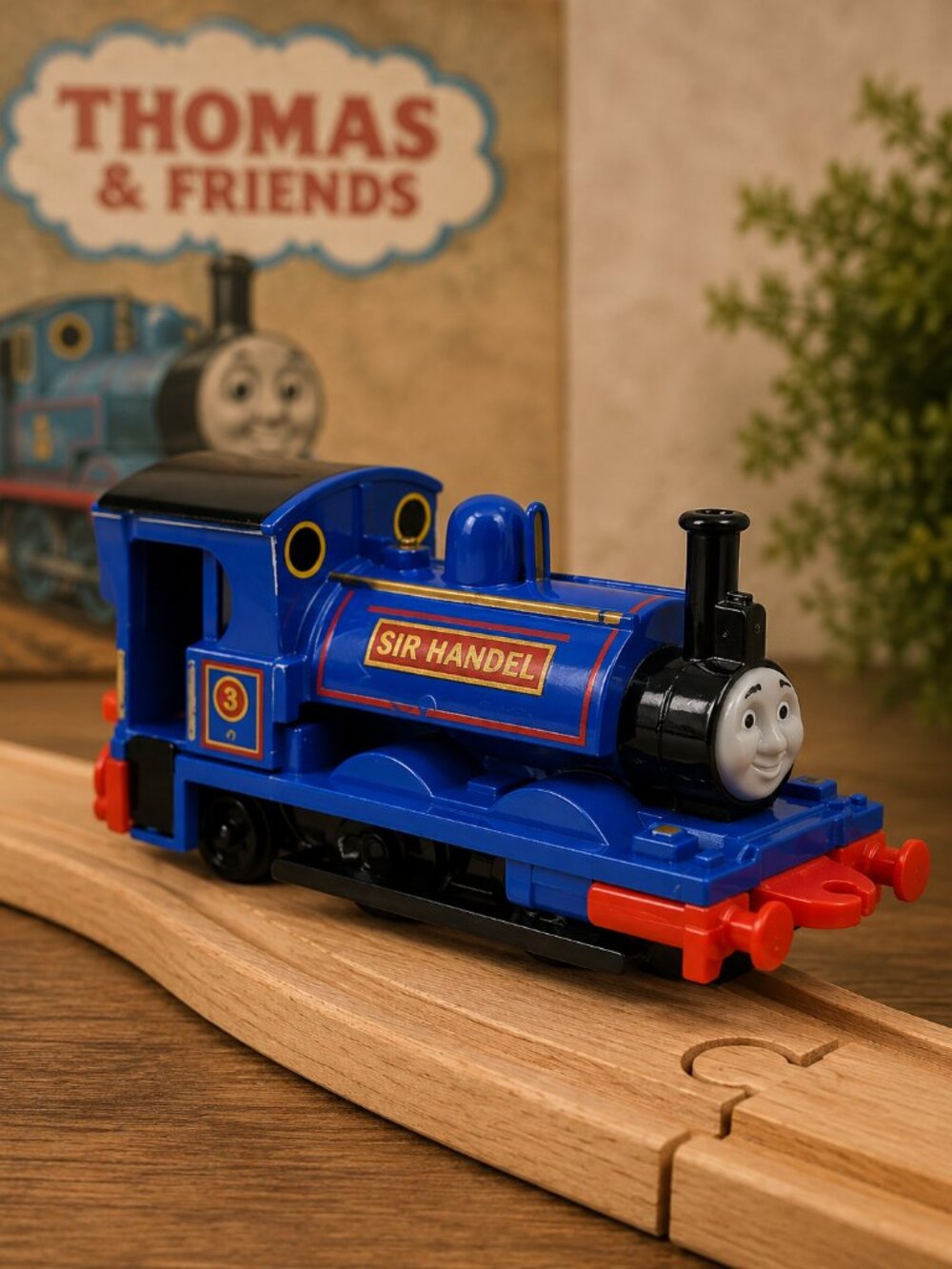 Vintage 1996 ERTL Thomas & Friends Sir Handel Diecast Train #3